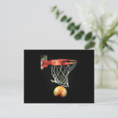 Basketball Postkarte (Stehend Vorderseite)