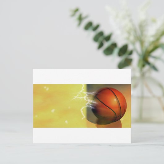 Basketball Postkarte (Stehend Vorderseite)