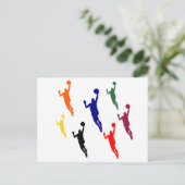 BASKETBALL POSTKARTE (Stehend Vorderseite)