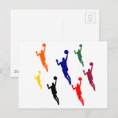 BASKETBALL POSTKARTE (Vorne/Hinten)