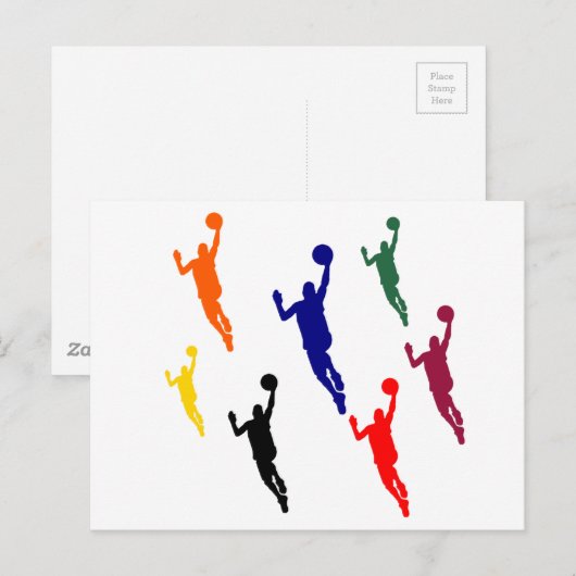 BASKETBALL POSTKARTE (Vorne/Hinten)