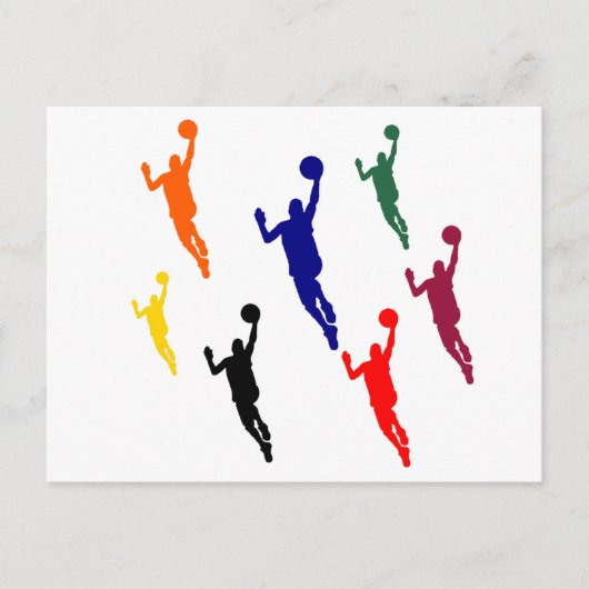 BASKETBALL POSTKARTE (Vorderseite)