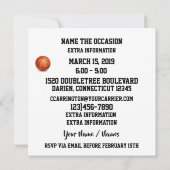 Basketball - Pot Luck - Ansammlung Einladung (Rückseite)