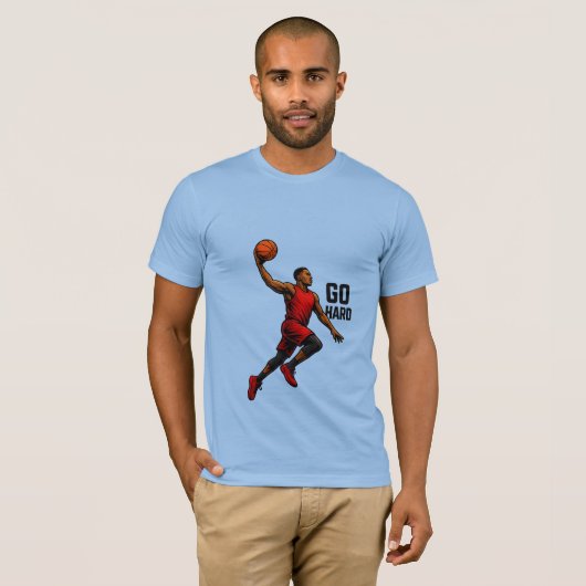 Basketball Power Move T - Shirt - Starke Einstellu (Vorne ganz)
