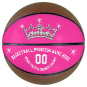 Basketball Princess Personalisiert Basketball Ball (Vorderseite)