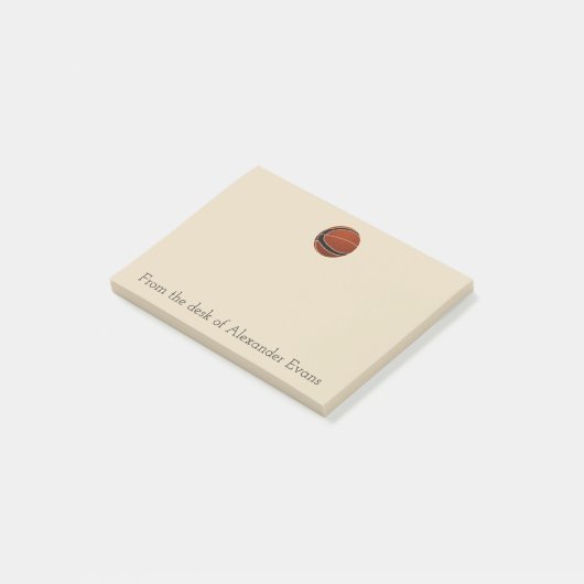 Basketball Pro Post-it Klebezettel (angewinkelt)