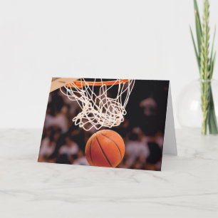 Basketball-Punktestand Dankeskarte