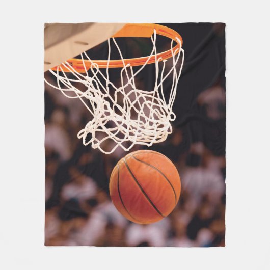 Basketball-Punktestand Fleecedecke (Vorderseite)