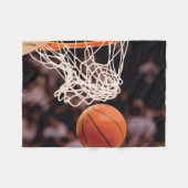 Basketball-Punktestand Fleecedecke (Vorderseite (Horizontal))