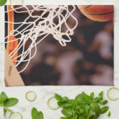 Basketball-Punktestand Geschirrtuch (Gefaltet)