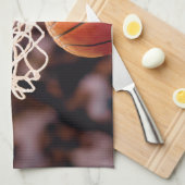Basketball-Punktestand Geschirrtuch (Viertel Falte)
