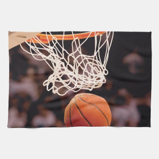 Basketball-Punktestand Geschirrtuch (Horizontal)