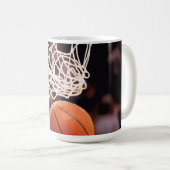 Basketball-Punktestand Kaffeetasse (VorderseiteRechts)