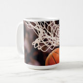 Basketball-Punktestand Kaffeetasse (Vorderseite Links)