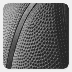 Basketball Quadratischer Aufkleber