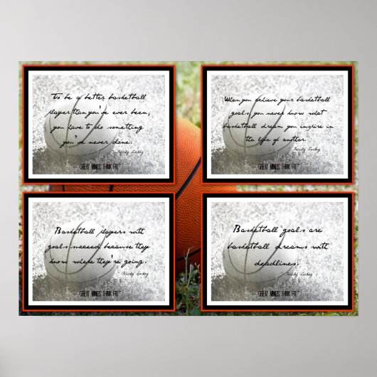 Basketball Quotes Poster 5-8 (Vorne)