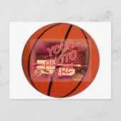 Basketball-Rahmenvorlage Postkarte (Vorderseite)