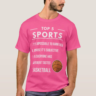 Basketball-Rangliste für Basketballspieler T-Shirt