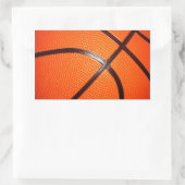 Basketball Rechteckiger Aufkleber (Tasche)