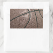 Basketball Rechteckiger Aufkleber (Tasche)
