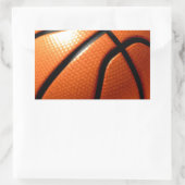 Basketball Rechteckiger Aufkleber (Tasche)
