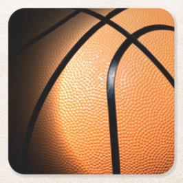 Basketball Rechteckiger Pappuntersetzer