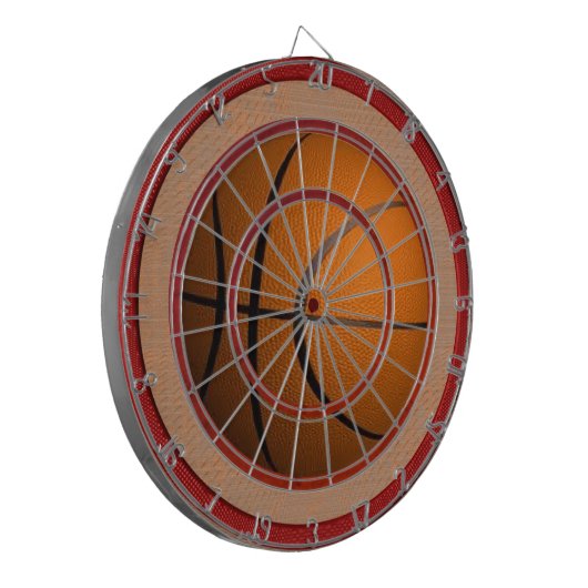 Basketball-Regel-Dart-Board Dartscheibe (Vorderseite Links)
