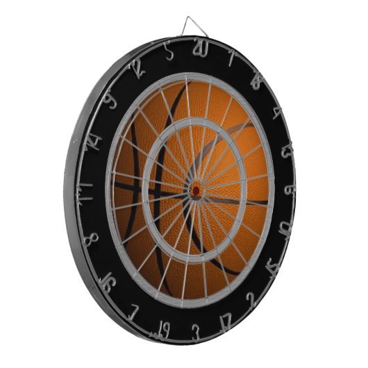 Basketball-Regel-Dart-Board Dartscheibe (Vorderseite Links)