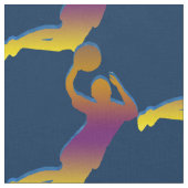 Basketball-Regenbogen-Muster - ändern Sie Farbe Stoff (Nahaufnahme)
