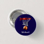 Basketball Replace with Your Name Button (Vorne & Hinten)