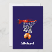 Basketball Replace with Your Name Card (Vorderseite)