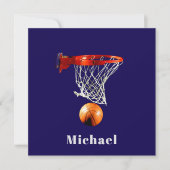 Basketball Replace with Your Name Card (Vorderseite)