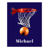 Basketball Replace with Your Name Fotodruck (Vorne)