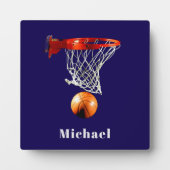 Basketball Replace with Your Name Fotoplatte (Vorderseite)