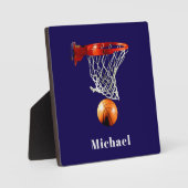 Basketball Replace with Your Name Fotoplatte (Vorderseite)