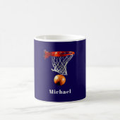 Basketball Replace with Your Name Kaffeetasse (Mittel)