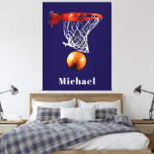 Basketball Replace with Your Name Leinwanddruck (Insitu (Schlafzimmer))
