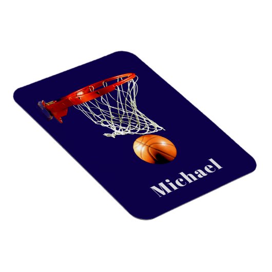 Basketball Replace with Your Name Magnet (Rechte Seite)