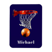 Basketball Replace with Your Name Magnet (Vertikal)