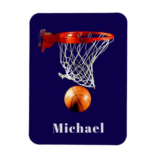 Basketball Replace with Your Name Magnet (Vertikal)