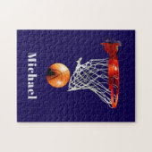 Basketball Replace with Your Name Puzzle (Horizontal)