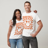 Basketball Retro Smile Face T-Shirt (Unisex)