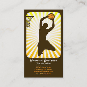 Basketball: Retro Strahlen: Visitenkarte