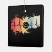 Basketball Retro Vintag Keramikornament (Links)