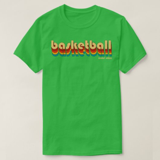 Basketball-Retro-Vintag T-Shirt (Design vorne)