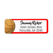 Basketball rot und schwarz (Vorne)