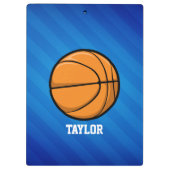 Basketball; Royal Blue Stripes Klemmbrett (Rückseite)