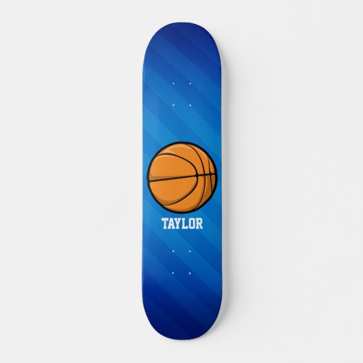 Basketball; Royal Blue Stripes Skateboard (Vorne)