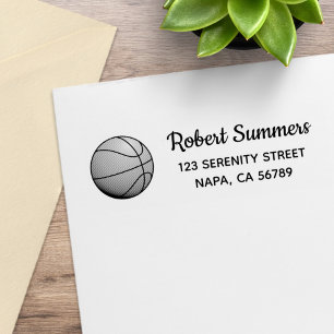 Basketball Rücksendeadresse Gummistempel