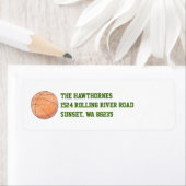 Basketball-Rücksendetikett (Insitu)
